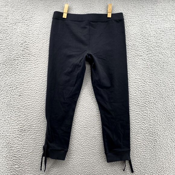 Lululemon Leggings Women's 10 Black Drawstring Capri Athleisure Yoga Y2k‎ Pants - Picture 10 of 12